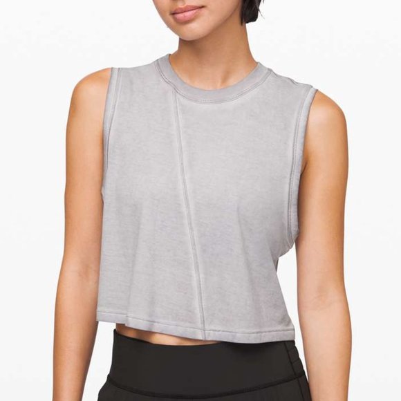 Lululemon Broken Beats Tank Washed Glacier Grey - Picture 1 of 7